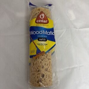 O Cedar Wood-Matic 11.5" Roller Mop Refill For Wood Floors NEW Sealed FREE SHIP